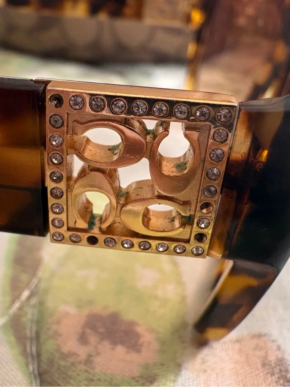 Coach Authentic Rare Tortoiseshell Oversized Sunglasses - Brown Gradient Lenses